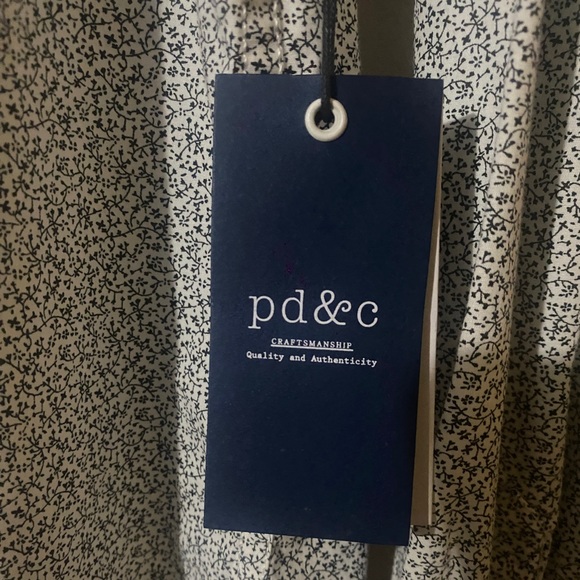 PDC PD&C Men's Button-Up Long  Sleeve Dress Shirt, Size Small Grey - Picture 4 of 6